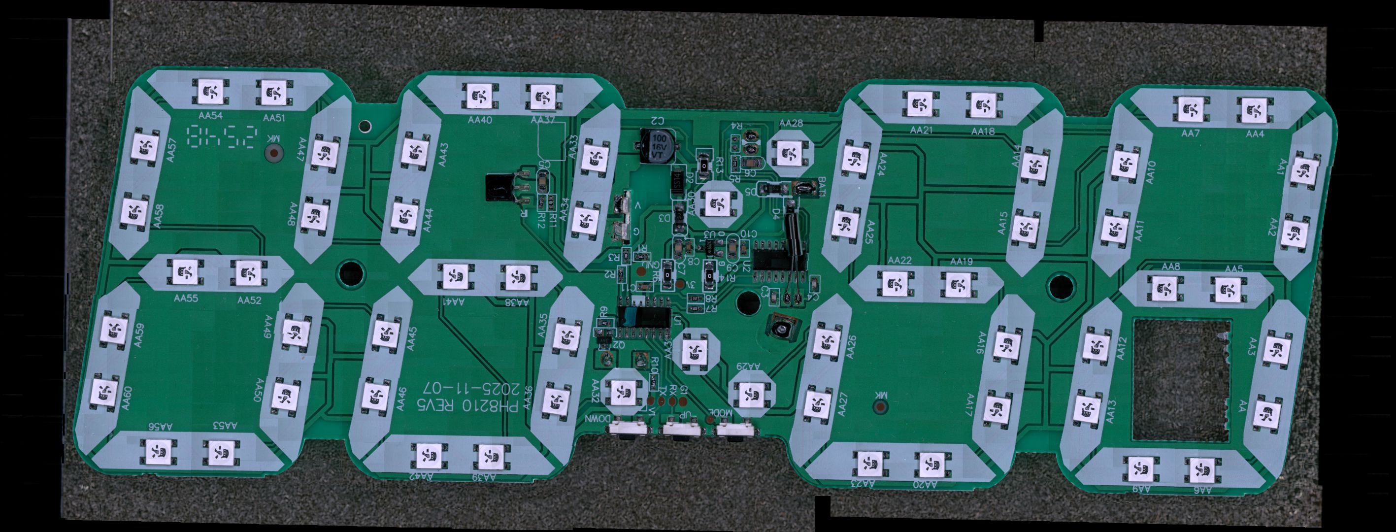 Stitched image of a PCB.
